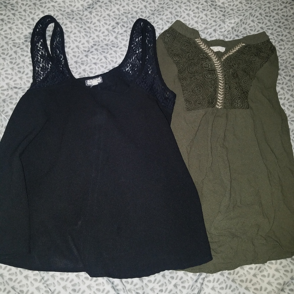 Two Flowy Tank Tops